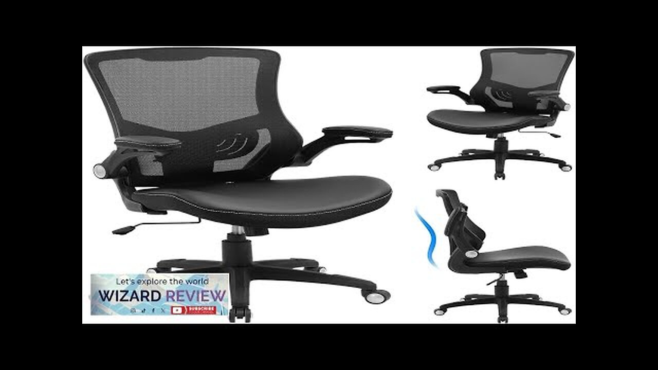 Office Chair Ergonomic Desk Chair Computer PU Leather Home Office Desk Chair Review