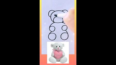 Simple Teddy Bear #drawing|#art|#drawingtutorial