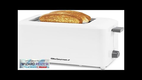 Elite Gourmet ECT-1027 Cool Touch Toaster 7 Toast Settings Cancel Functions Slide Review