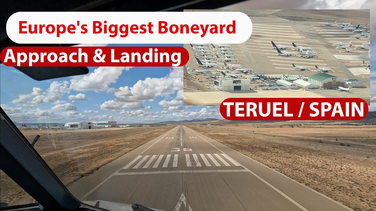 FLYING a BIG JET ✈️ to Teruel Airport - Europa's Biggest Boneyard - A Unique Opportunity for Pilots