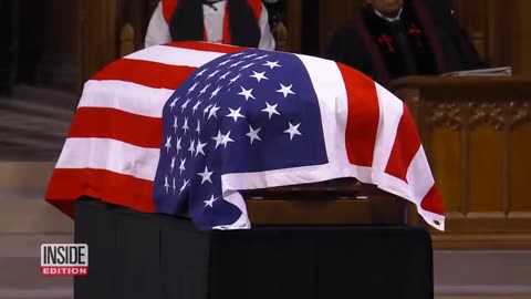 SOLDIER FALLS DURRING PRESDENT JIMMY carter's funeral