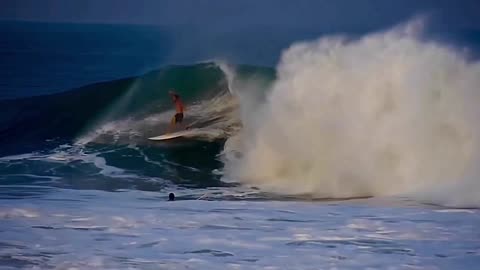 Giant surfing waves mexico