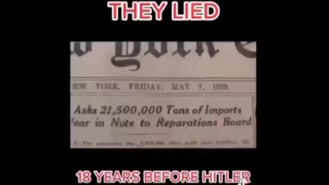 18 YRS BEFORE HITLER CAME TO POWER THE 6 MILLION JEWS KILLED LIE WAS USED ✡️