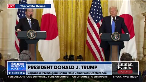 JAPAN PM ISHIBA ANNOUNCING JAPAN'S INVESTMENT IN THE US