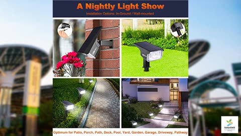 LEREKAM Solar Spot Lights Outdoor