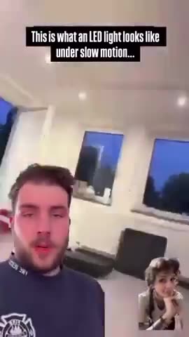 This is what LED lights look like in slow motion