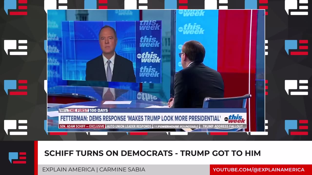 Schiff Turns On Democrats - Trump Got To Him.