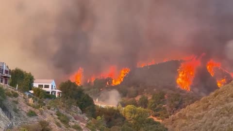 Paradise California conditions in the Palisades Brush Fire