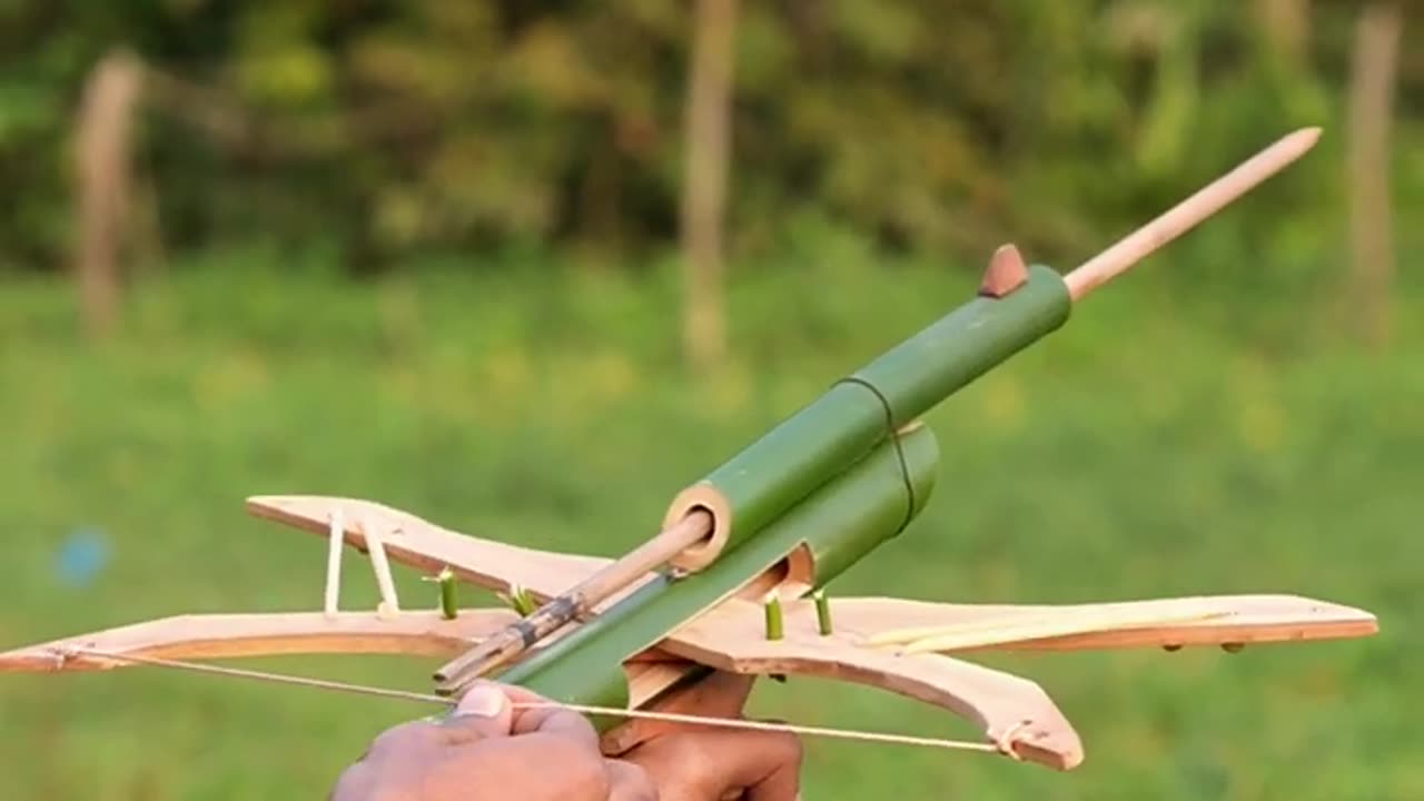 New Bamboo Creation With Bow And Arrow