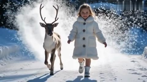 **"Magical Runway: Adorable Kids Walk with Rare Baby Animals in a Fairytale Fashion Show!"** ✨🐾💫