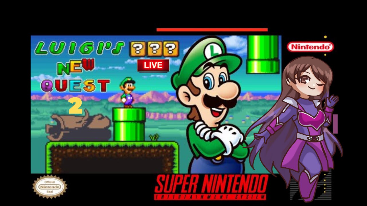 🔴-LIVE- {PNG/VTuber} Jedi Ranger: Luigi's On A New Quest! Rom Hack Part 1 Playthrough