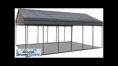 MELLCOM 20'x30' Metal Carport Heavy Duty Carport with Galvanized Steel Roof Metal Review