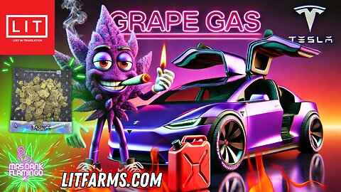 Enjoying Grape Gas Preferred from Lit Farms! Mrs Dank Flamingo Review!!