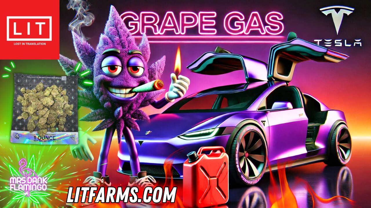 Enjoying Grape Gas Preferred from Lit Farms! Mrs Dank Flamingo Review!!