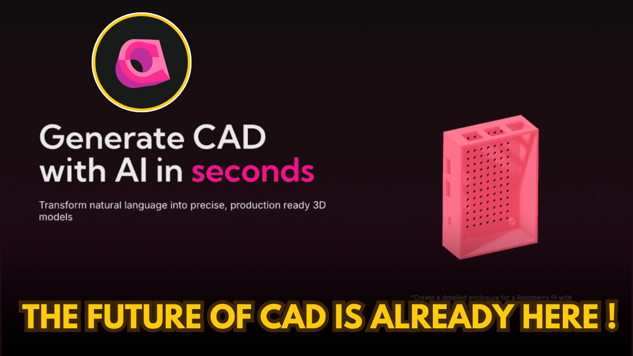 🤯Text-to-CAD AI is here! #cad