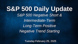 S&P 500 Daily Update for Tuesday February 25, 2025