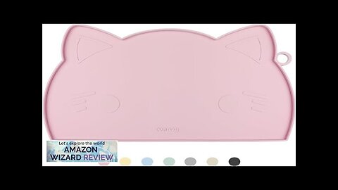 Coomazy Cat Food Mat Thicker Dog Feeding Mat for Food and Water Review