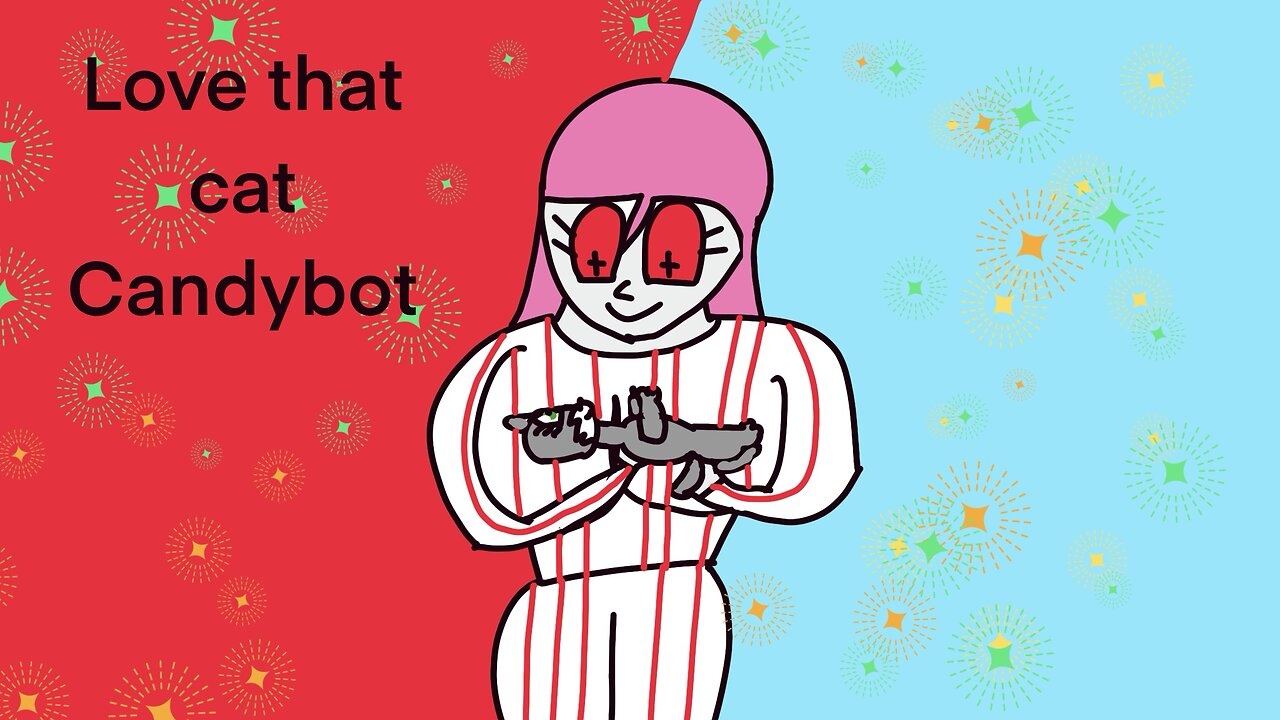 Candybot love cat