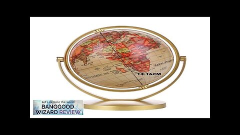 World Globe Map 360°Rotating World Globe Earth Map Geography Education Toy Home Review