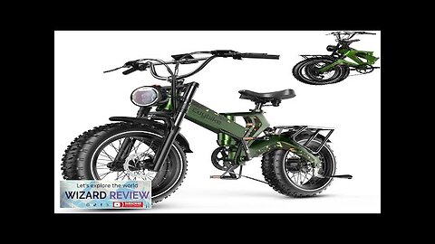 Foldable Electric Bike for Adults 1500W Peak Motor Ebike 48V 25AH Removable Review