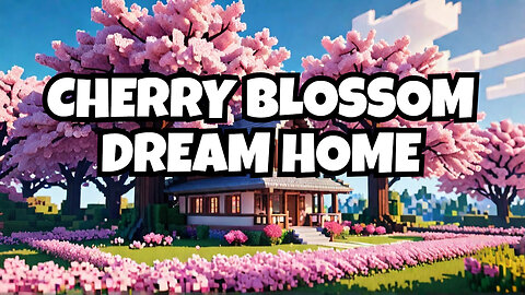 Build Your DREAM Cherry Blossom Survival Home in Minecraft!