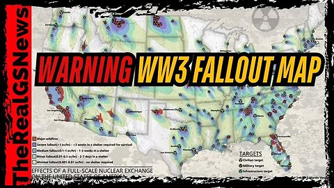 GET OUT OF THESE STATES RIGHT NOW! 250 MILLION PEOPLE - NUCLEAR FALLOUT MAP REVEALED