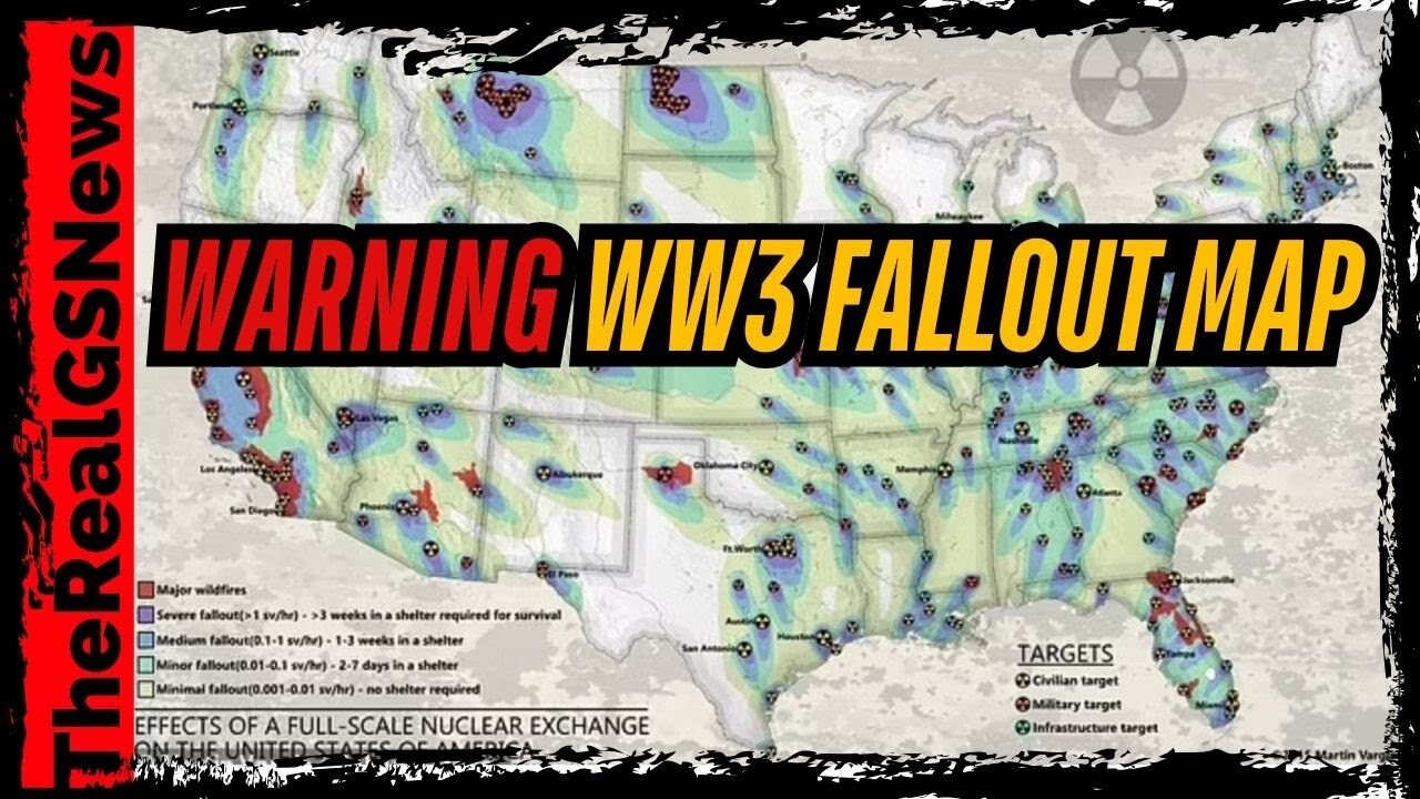 GET OUT OF THESE STATES RIGHT NOW! 250 MILLION PEOPLE - NUCLEAR FALLOUT MAP REVEALED