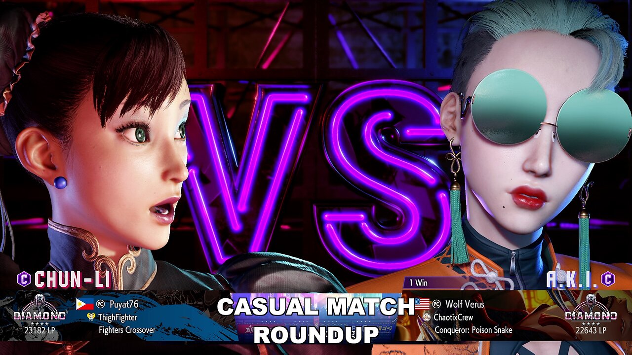 Kuya Kalbo SF6 Casual Match Roundup. Chun Li 4 star Diamond Rank [Hori Fight Stick]