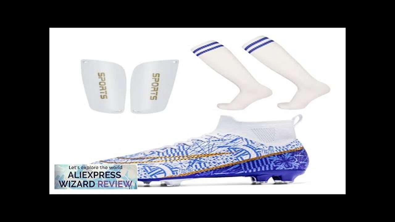 Three In One Set Men's Soccer Shoes Soccer Sock Soccer Plastic Shin Review