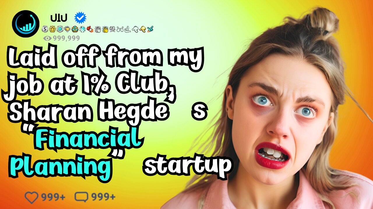 Laid off from my job at 1% Club, Sharan Hegde’s “financial planning” startup - "Personal Finance"