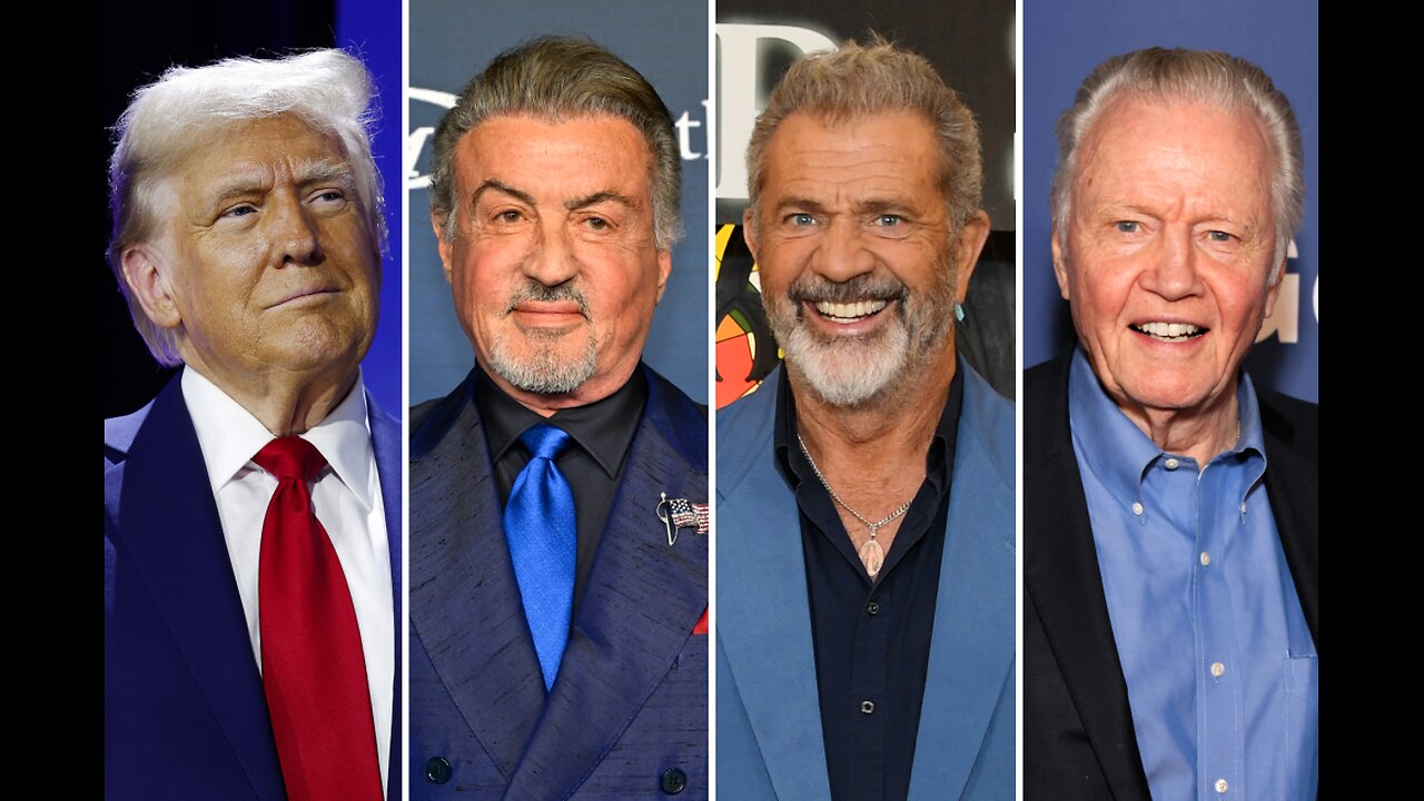 BOOM!!! Donald Trump wypowiada WOJNĘ Hollywood! Mel Gibson, Jon Voight i Sylvester Stallone ...