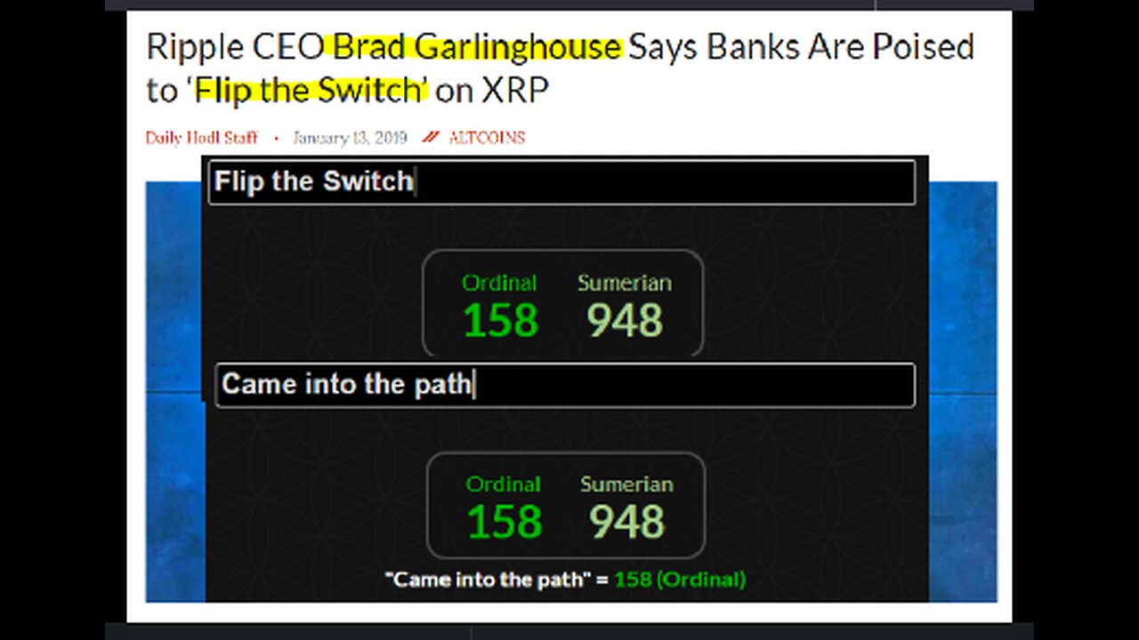 Surprising Gematria Connections Between Ripple XRP and the Black Hawk American Eagle Mid Air Crash