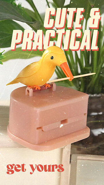 Bird Toothpick Dispenser