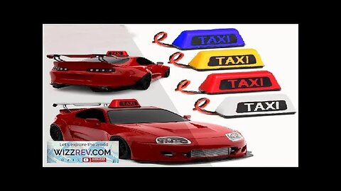 RC Model Car Taxi Lamp 1/10 RV 1/8 Climbing Car Off-road Vehicle Review