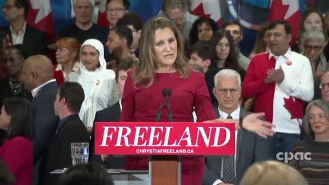 Canada: Chrystia Freeland launches bid for Liberal leadership in Toronto – January 19, 2025