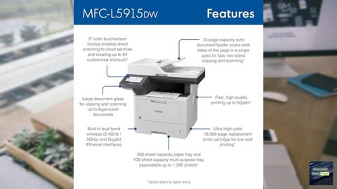 Brother Monochrome Laser Printer MFC-L5915DW