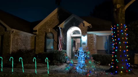 [4k60] – Neighborhood Christmas Lights – Dallas Suburbs – Frozen Ocean – XOpop