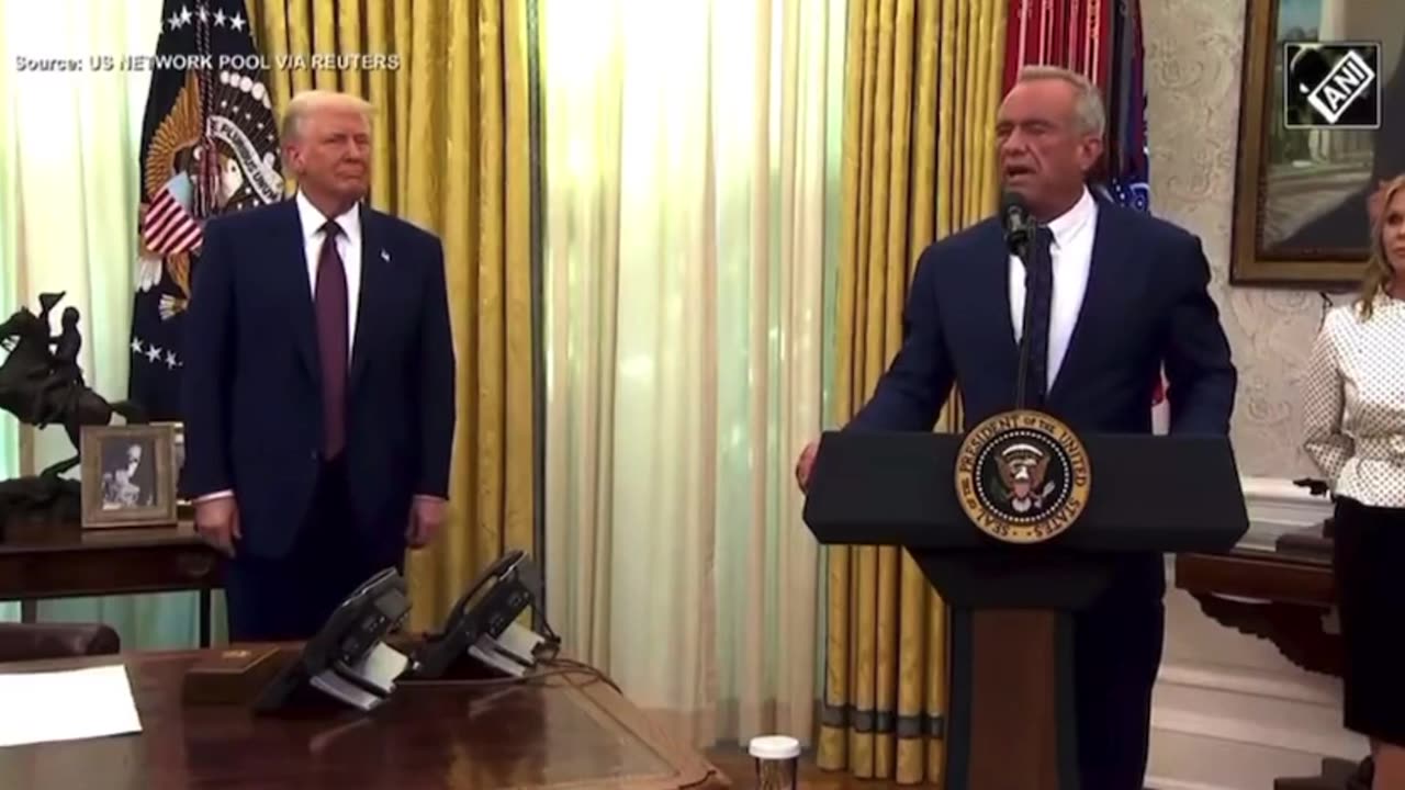 Trump Rfk Jr Swearing In RFK Jr. Praises President Trump After Being Sworn in as HHS Secretary