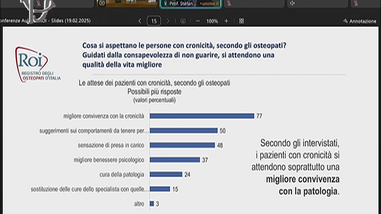 Roma - Indagine conoscitiva riordino professioni sanitarie - Audizione... (19.02.25)