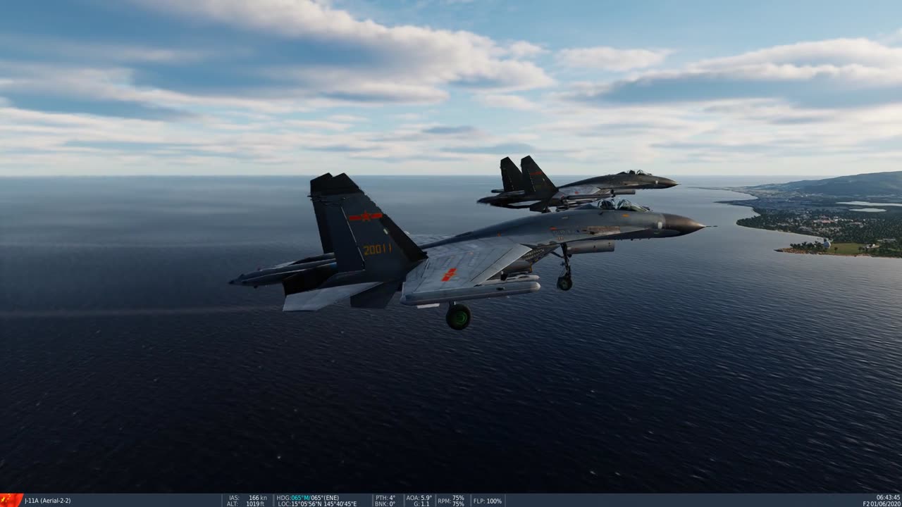 Chinese J-11As landing. DCS 2.13