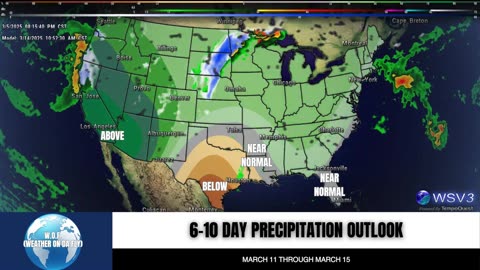 🌧️ SW U.S. Rain Surge Ahead: 6-10 Day Outlook! #shorts #weatherupdate