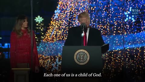 President Trump And First Lady Melania Trump Share Christmas Messages In First Term