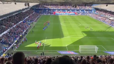 Ipswich Town vs Lincoln FC splendid atmosphere on 'Portman Road Stadium'