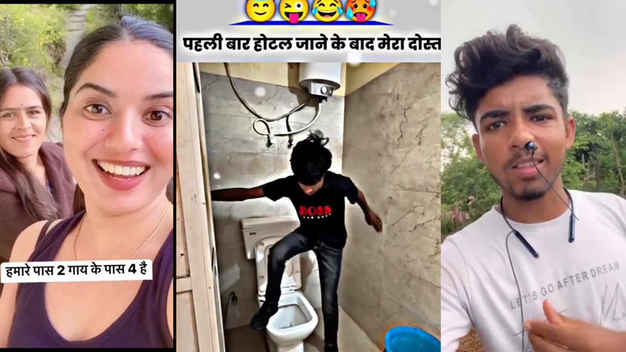 🤣🤣Funny video #Trending Funny Video # Try To Stop Laughing #Funny