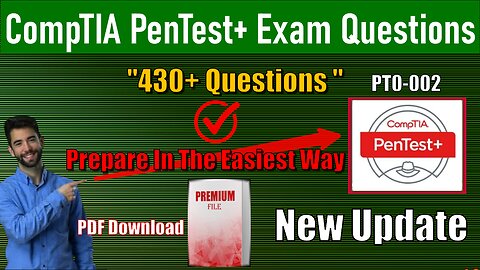 CompTIA PenTest+ Exam Practice Questions | PT0-002 Preparation 2025