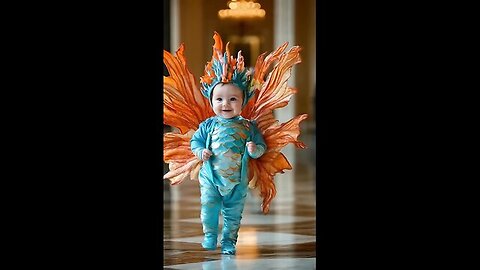 Ocean baby fish on the runway🐡#baby #cutebaby #cute #runway #aifashionshow #shortvideo