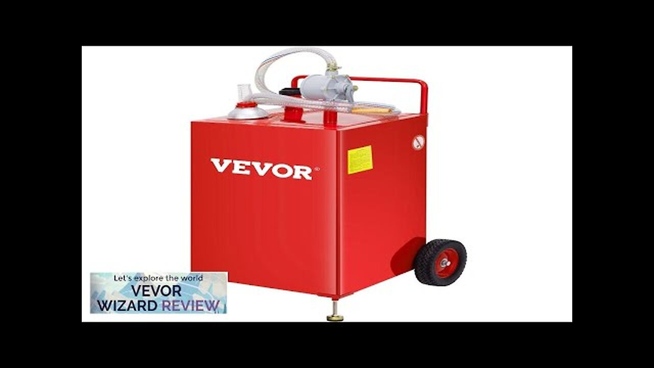 VEVOR 30 Gallon Fuel Caddy Fuel Storage Tank on 2 Wheels Portable Review