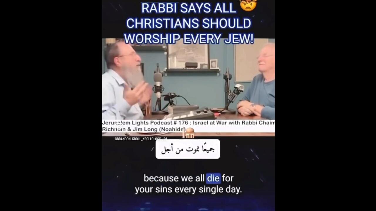 Huh!? We should worship the Jews? That's crazy!