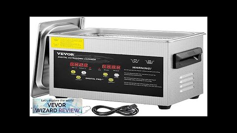 VEVOR 3L Upgraded Ultrasonic Cleaner (200W Heater120W Ultrasonic) Professional Digital Lab Review