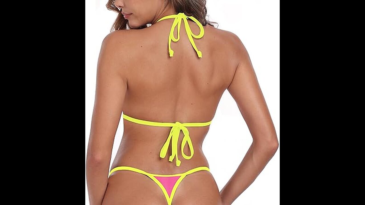 Micro-Bikini, extremer G-String, Mini-Badeanzug, Tanga, Bikini-Sets für Frauen, sexy, exotischer, winziger brasilianischer Badeanzug. Sehen Sie sexy aus, während Sie sich sportlich betätigen, in diesem extrem brasilianischen Badeanzug-Mikro-Bikini